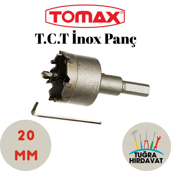 Tomax T.C.T. Metal  Paslanmaz İnox Delme Testere Panç 20 mm - 2