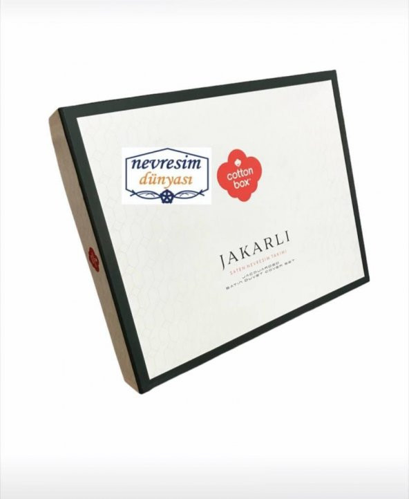 Cotton Box Çift Kişilik Jakarlı Saten Nevresim Takımı Hexa Yeşil - 4