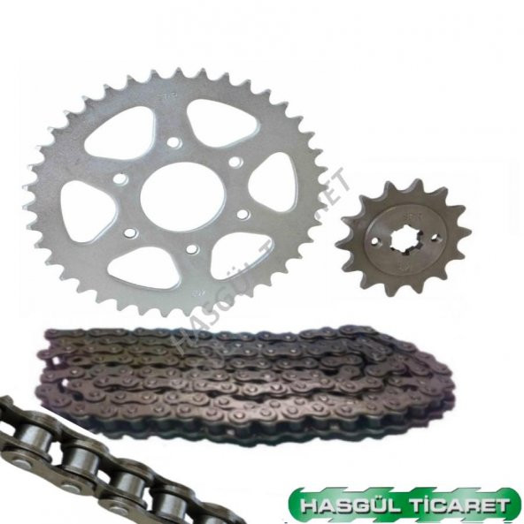HSGL MOTORSİKLET BAJAJ PULSAR ÖN ARKA DİŞLİ VE ORİNGLİ ZİNCİR SET - 5