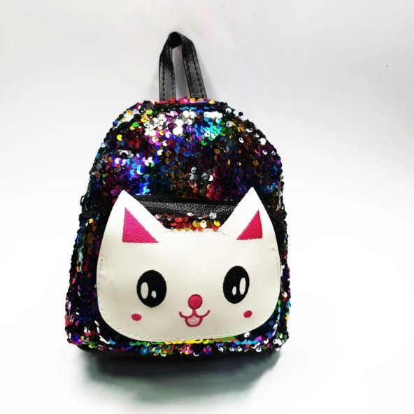 Gökkuşağı Kedi Figürlü Çocuk Sırt Çantası - 4