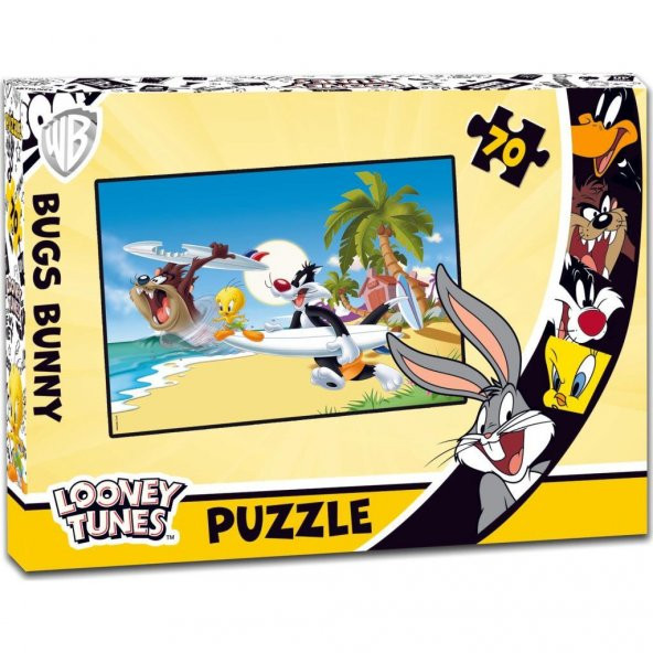 LT7543 LOONEY TUNES 70 PARÇA KUTU PUZZLE