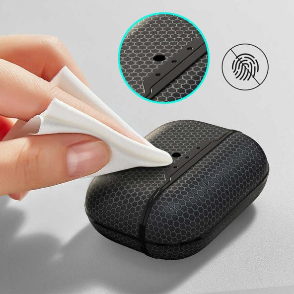 Ceponya Apple Airpods Pro Kılıf Bal Peteği Ultra Koruma Silikon - 10