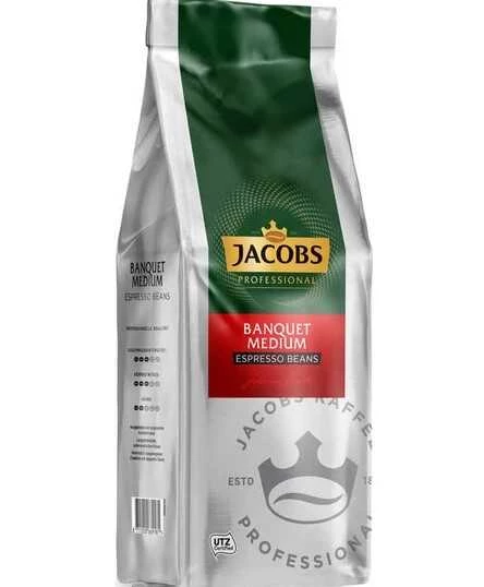 Jacobs Banquet Medium Espresso Beans Çekirdek Kahve 1000 gr x 6 Paket