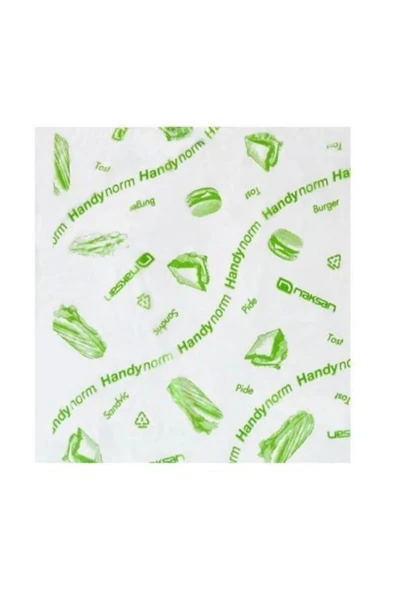 Handynorm Hamburger Burger Pide Tost Sandviç Kılıfı Poşeti - 12.5x12.5 Cm. - 2000 Adetlik 3 Kutu - 5