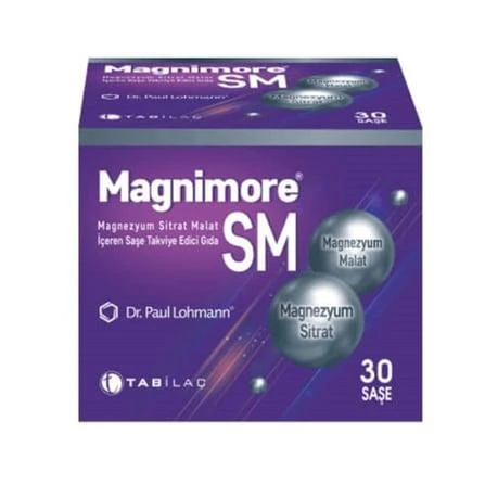 Tab İlaç Magnimore SM 30 Saşe | Magnezyum Sitrat Malat ürün görseli