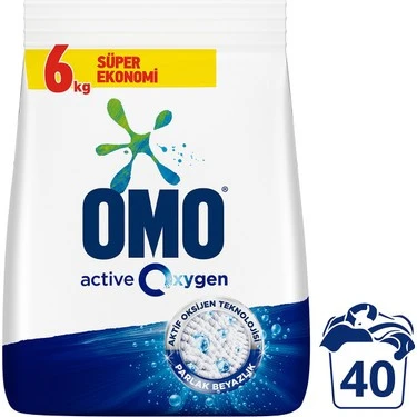 Omo Active Oxygen Beyazlar Toz Deterjanı 6 Kg ürün görseli 1