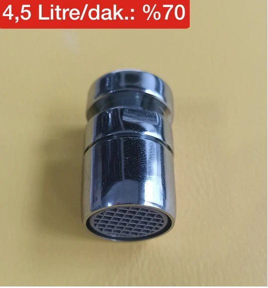 Tasarruflu Oynar Lavabo Musluk  Batarya Başlığı - Made In Italy - 2