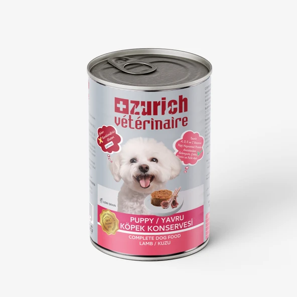 Zurich Veterinaire Pate Kuzulu Yavru Köpek Konservesi 400 gr