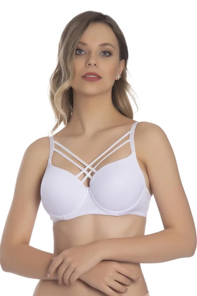 Akala Micro Çapraz İpli Dolgusuz Cup Sütyen Kadın 3310 - 3