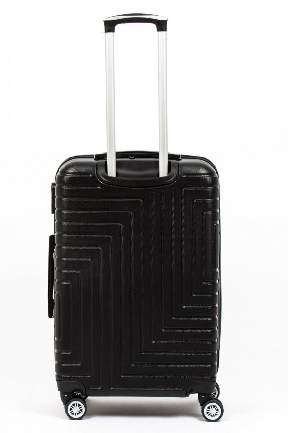 Travel POLO A1004 Siyah Abs Orta Boy Valiz - 4
