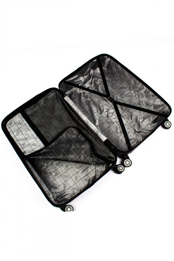 Travel POLO A1004 Siyah Abs Orta Boy Valiz - 5
