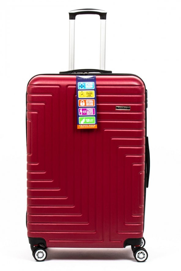 Travel POLO A1004 Bordo Abs Büyük Boy Valiz - 1