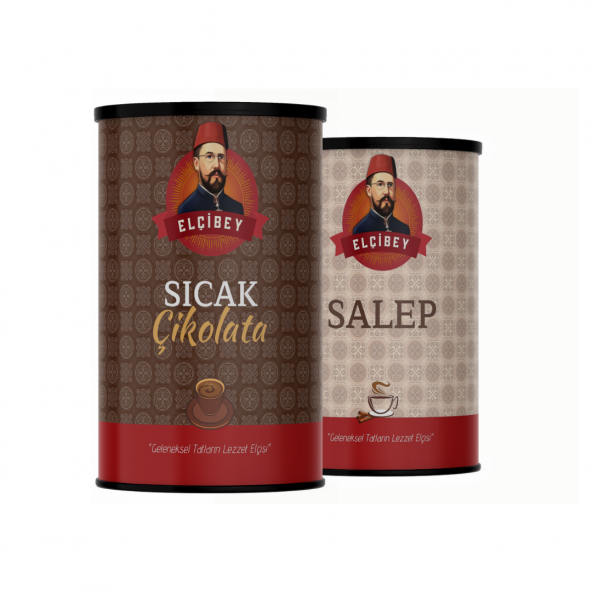 Elçibey Salep + Elçibey Sıcak Çikolata 400 Gr. x 2Teneke Kutu