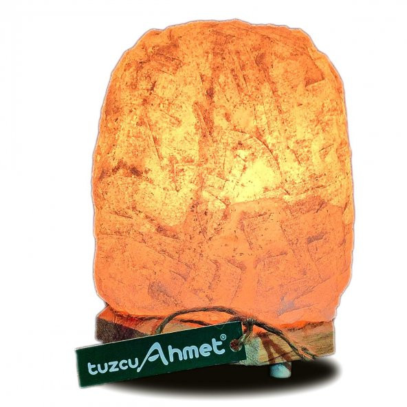 Tuzcu Ahmet Beyaz Tuzdan Yapılmış 8-9 kg Çankırı Tuz Lambası