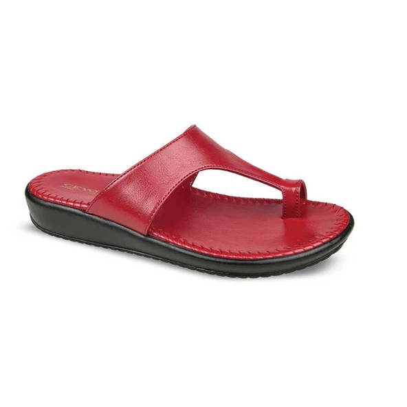 Ceyo 9200-2  Kadın Anatomik Parmak Arası Terlik Kırmızı 36-40