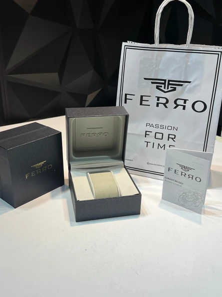 Ferro Çelik Kordon İyon Kaplama Kasa 3 Atm Suya Dayanıklı Kadın Kol Saati+Bileklik BFL21221-D - Resim 5