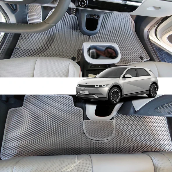 Bod Hyundai IONIQ 5 3D Havuzlu Paspas 2021-Sonrası Gri ioniq 5 Eski Konsol - Resim 3