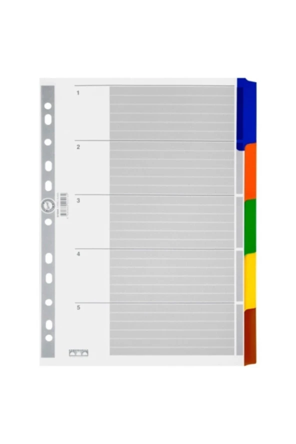 Serve Seperatör 5 Renkli Kağıt A4 SV5520K