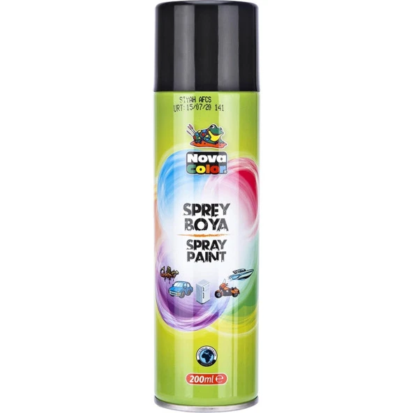 Nova Color Sprey Boya 200 ML Siyah Sprey Boya