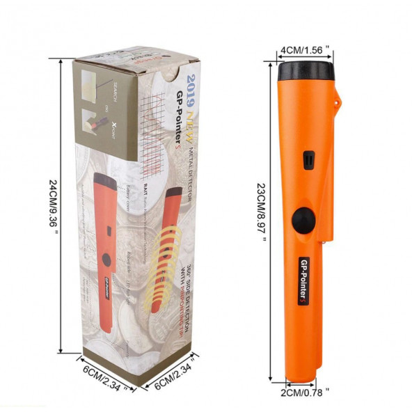 Gp-poınter Su Geçirmez Altın Metal Dedektörü Hazine Avcısı Taşıma Çantası Hediye - 2