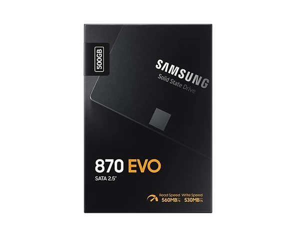 Samsung 870 Evo 500GB 2.5'' SATA SSD (560-530MB/s) - Resim 3