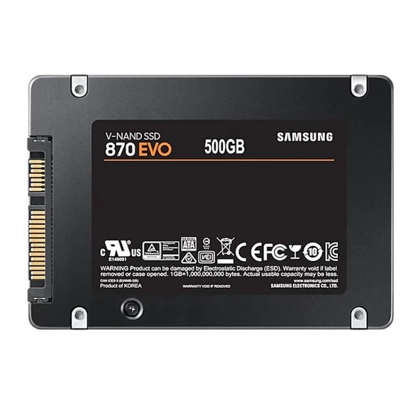 Samsung 870 Evo 500GB 2.5'' SATA SSD (560-530MB/s) - Resim 2