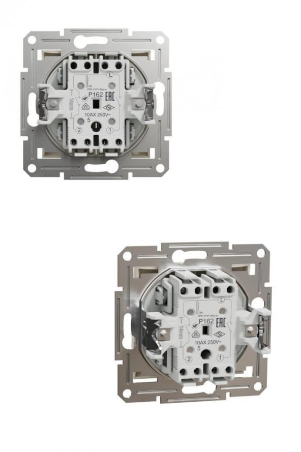 Schneider Electric Asfora Krem İkili Anahtar (Çerçevelidir) - 2