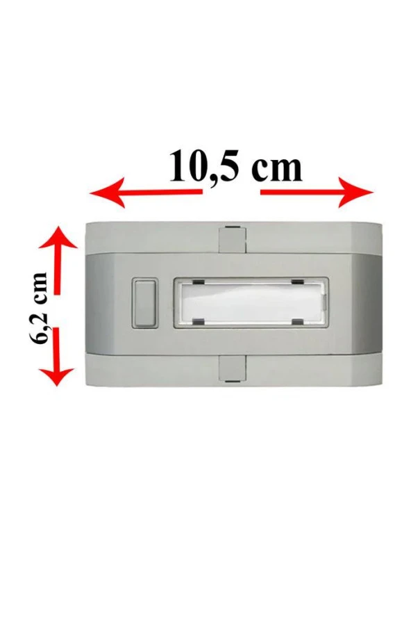 Mutlusan Tekli Alüminyum Zil Butonu - Sıva Üstü Zil Anahtarı - Resim 2