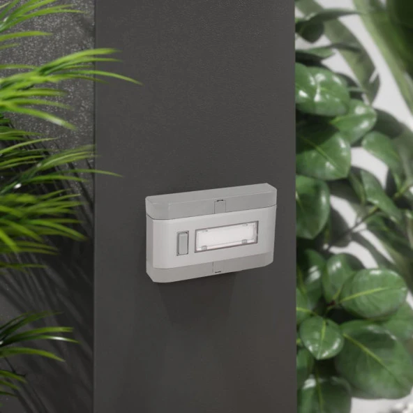 Mutlusan Tekli Alüminyum Zil Butonu - Sıva Üstü Zil Anahtarı - Resim 4