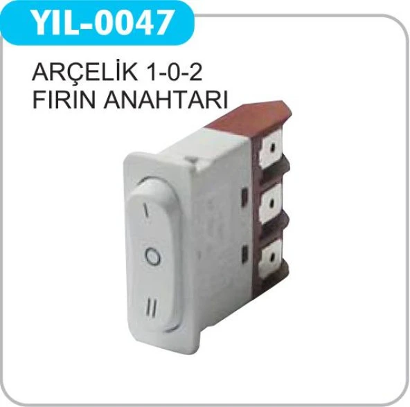 Yıl-0047 1-0-2 Mini Fırın Anahtarı - 3