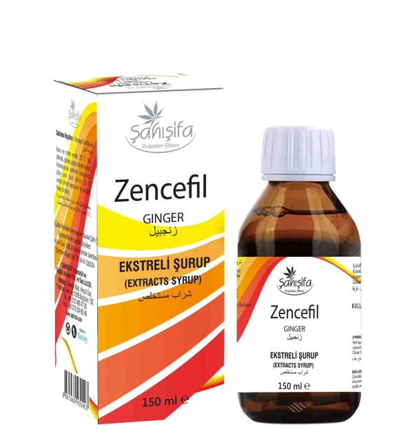 Şahı Şifa ZENCEFİLLİ ŞURUP 150 ML