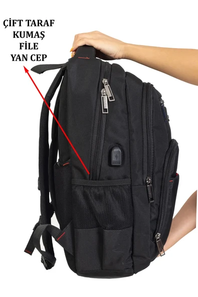 Walkenzo Dada 03 Laptop Bilgisayar Sırt Çantası - Resim 5