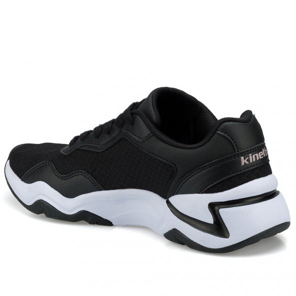 KINETIX SİYAH KADIN ORTOPEDİK TABAN SNEAKER SPOR AYAKKABI - 3