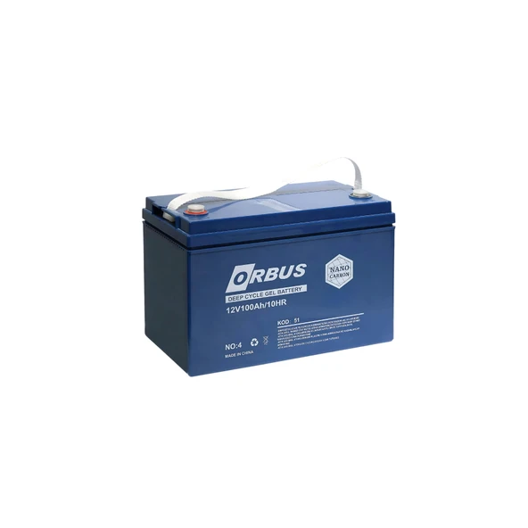 ORBUS 12V 100Ah Deep Cycle Nano Carbon Jel Akü
