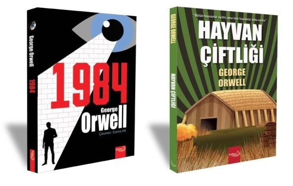 George Orwell 1984 + Hayvan Çiftliği Set 2 Kitap