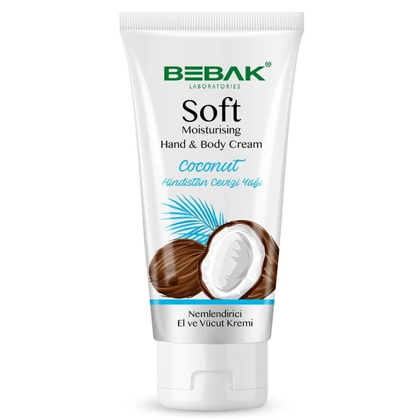 Bebak Soft Hindistan Cevizi Yağı El ve Vücut Kremi 75ml