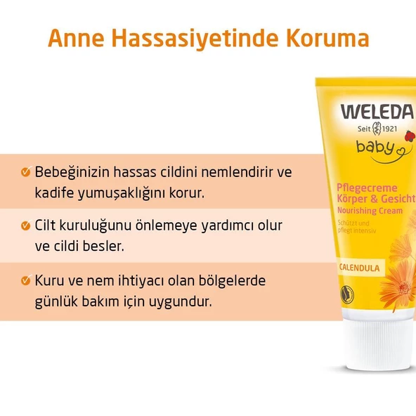 Weleda Calendula Organik Nemlendirici Vücut Kremi 75ml - 2