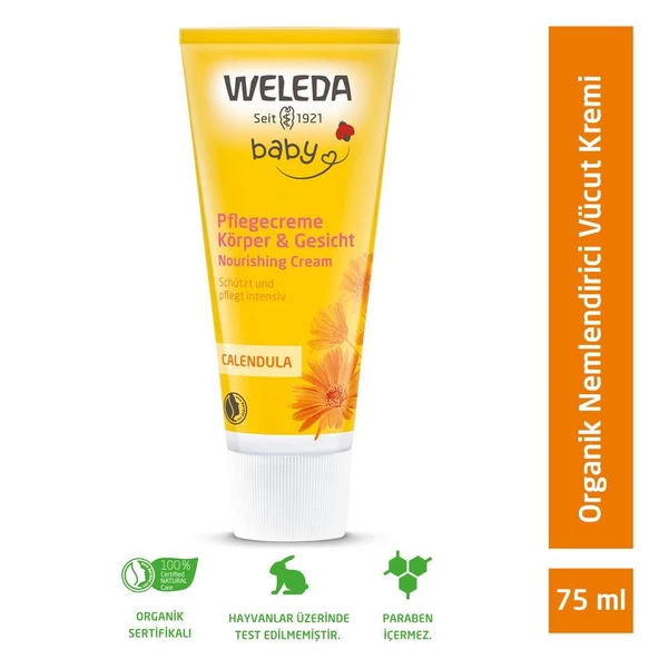 Weleda Calendula Organik Nemlendirici Vücut Kremi 75ml