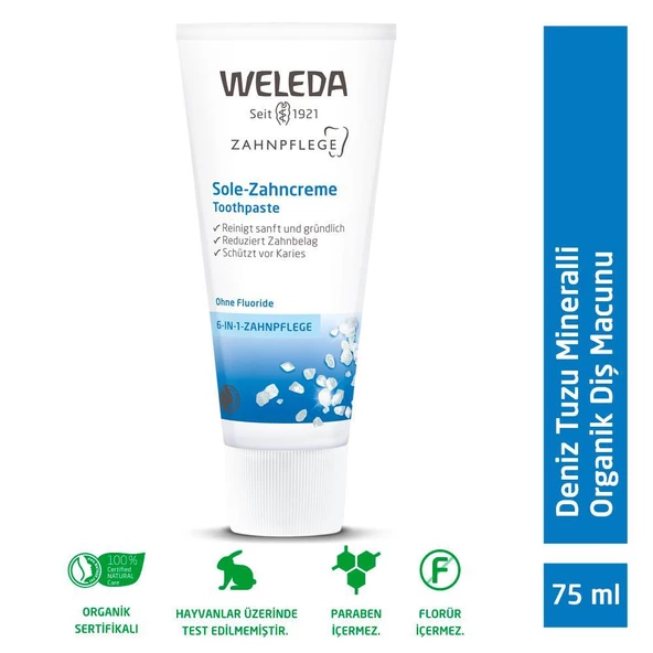 Weleda Deniz Tuzu Mineralli Organik Diş Macunu 75ml