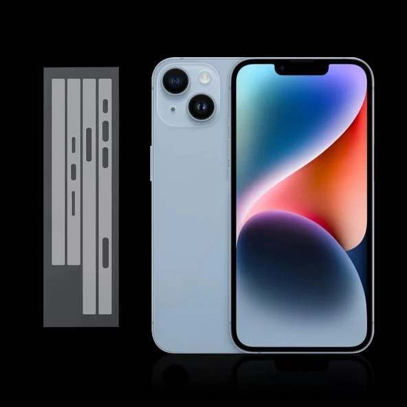İphone 16 Pro Max Uyumlu 2 Adet Çerçeve Koruyucu Şeffaf Ultra koruyucu Nano Jelatin - Resim 3
