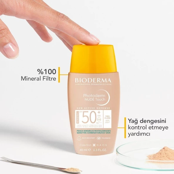 Bioderma Photoderm Nude Touch Spf50+ Very Light Güneş Kremi 40ml - 3