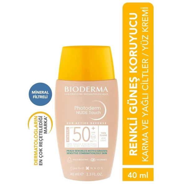 Bioderma Photoderm Nude Touch Spf50+ Very Light Güneş Kremi 40ml - 2