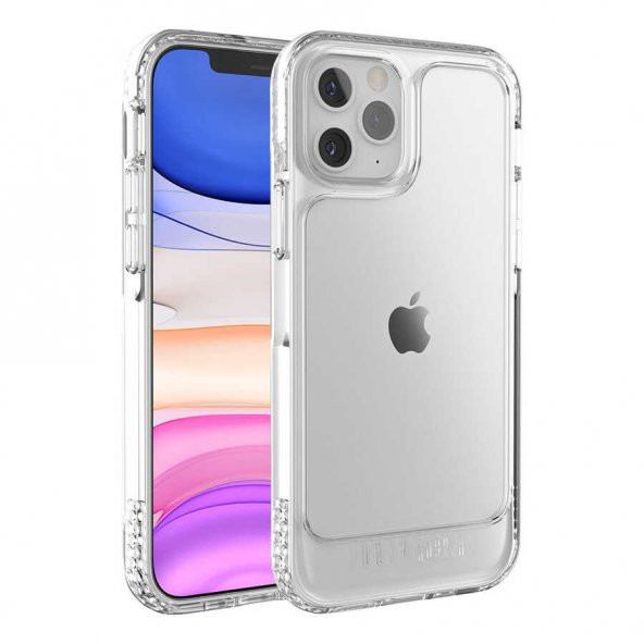 Apple iPhone 12 Pro UR UMODEL Köşeleri Sert Dambe Emici Şeffaf Kapak Kılıf