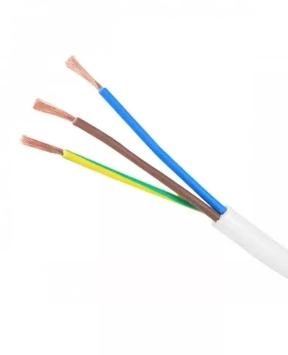 HÜNKA 3x0.75mm TTR Elektrik Kablosu BEYAZ (Çok Telli Esnek Kablo) - 2