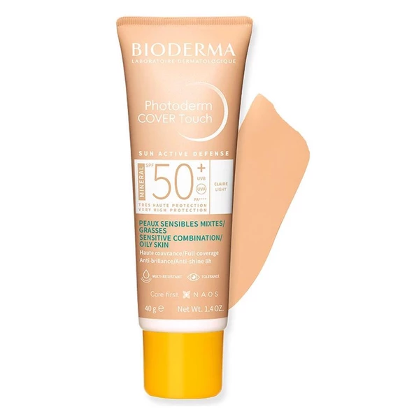 Bioderma Photoderm Cover Touch Renkli Güneş Koruyucu SPF 50 40gr - Light