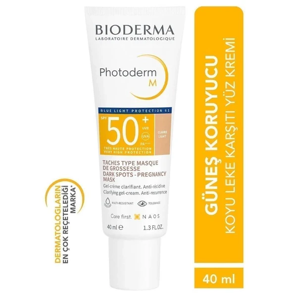 Bioderma Photoderm M Jel Krem SPF 50+ 40 ml - Light