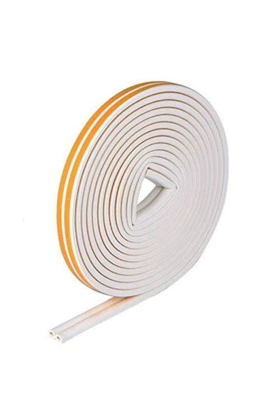 WUVERA Kapı Pencere Kauçuk Izolasyon Bandı Fitili Beyaz 1 Mt X 2 - 2