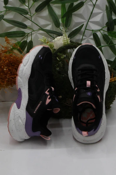 Lumberjack Fanto Siyah Pudra Rahat Orijinal Ürün Sneaker Kadın Ayakkabı - Resim 5