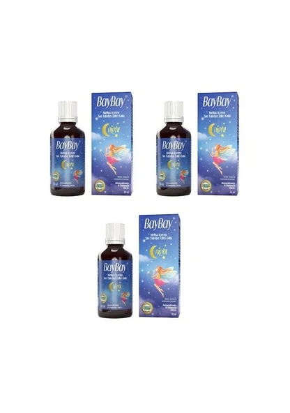 Baybay Night Damla 50 ml 3'lü