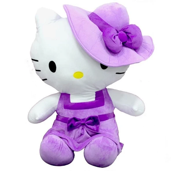 Peluş Hello Kitty Elbiseli Şapkalı 36 cm - 1  Adet Stokta Olan Gönderilir - 2